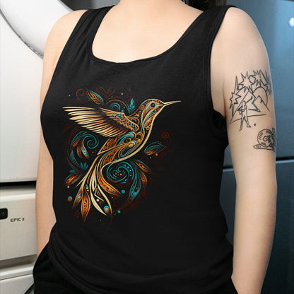 Native American T-Shirts, Vintage Native American Unisex T-Shirt/Hoodie/Sweatshirt HLT00 - Hummingbird Native American Indian Northwest Tribal Graphic T-Shirt
