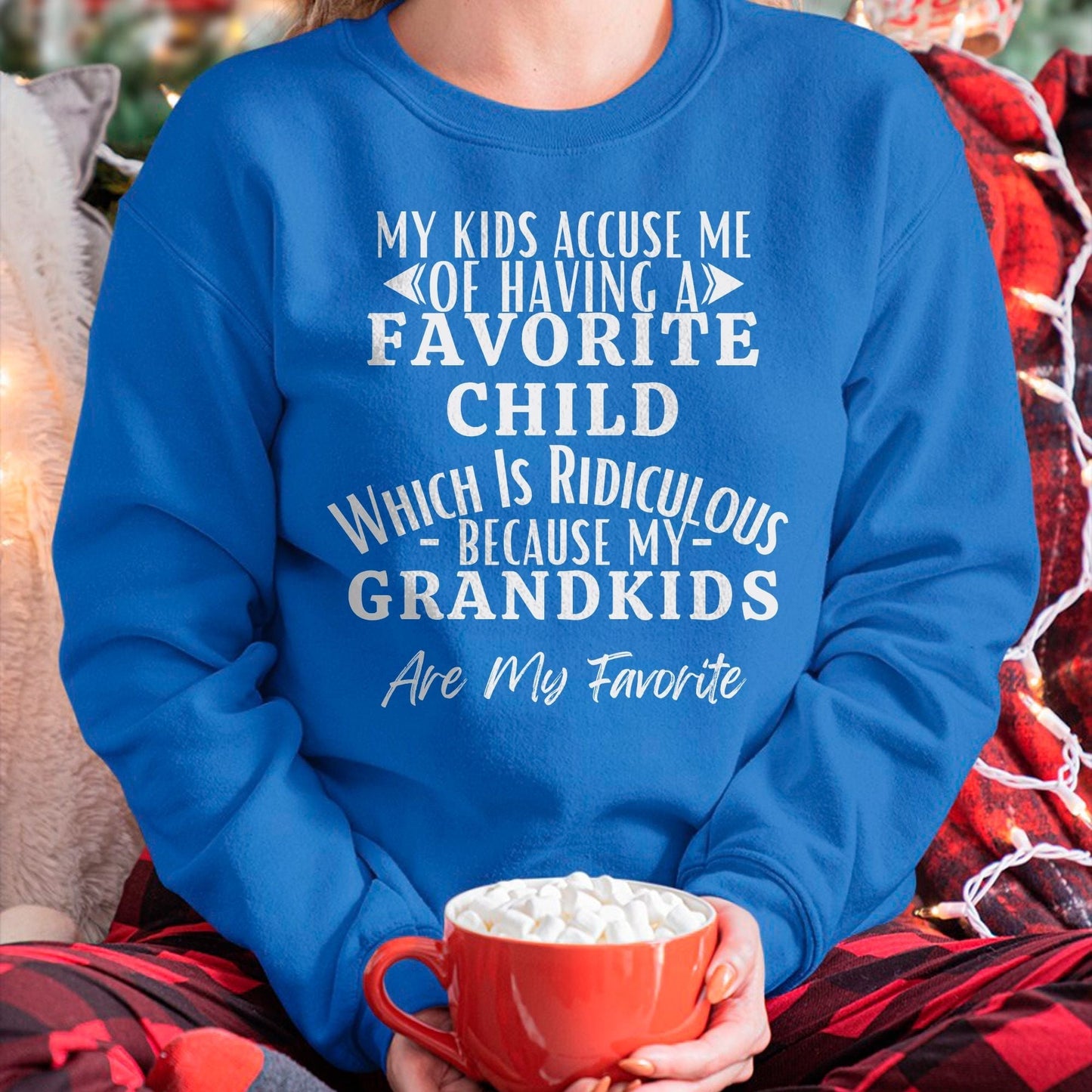 MY KIDS ACCUSE ME OF HAVING A FAVORITE CHILD WHICH IS RIDICULOUS BECAUSE MY GRANDKIDS ARE MY FAVORITE - From grandma HNDS00