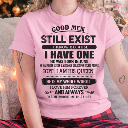 June - Good Men Still Exist - Perfect Gift For Girlfriend, Wife From Husband - HNDS06 (SKU07-166-06)