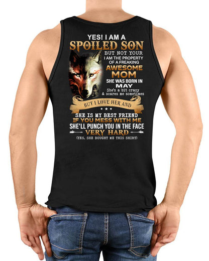 May - Lucky Son of Awesome Mom - Perfect Gift for Son From Mom - MTNN05 (SKU10-128-05)