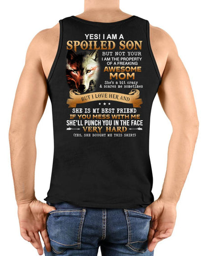 Lucky Son of Awesome Mom - Perfect Gift for Son From Mom - MTNN00 (SKU10-128-00)
