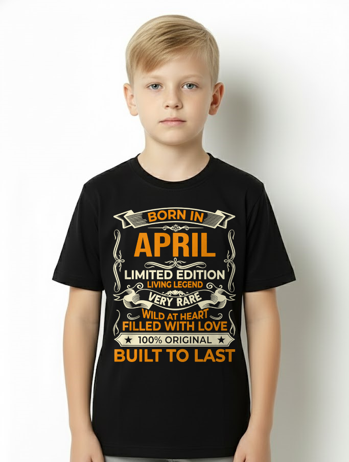 Born In April – Limited Edition Living Legend - T-Shirt For Men - MTNN04 (SKU2605-226-04) (Copy)
