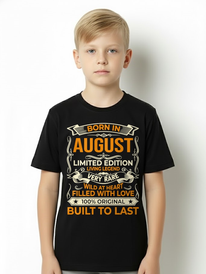 Born In August – Limited Edition Living Legend - T-Shirt For Men - MTNN08 (SKU2605-226-08)