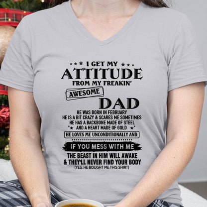 February - Gift For Son and Daughter From Dad - MTNN02 - (SKU-TDADC-02)