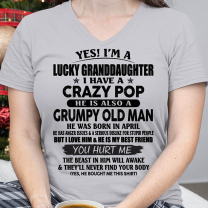 APRIL - LUCKY GRANDDAUGHTER OF CRAZY POP - PERFECT GIFT FOR YOUR GRANDDAUGHTER FROM POP - MTNN04 (SKU12-39-04)