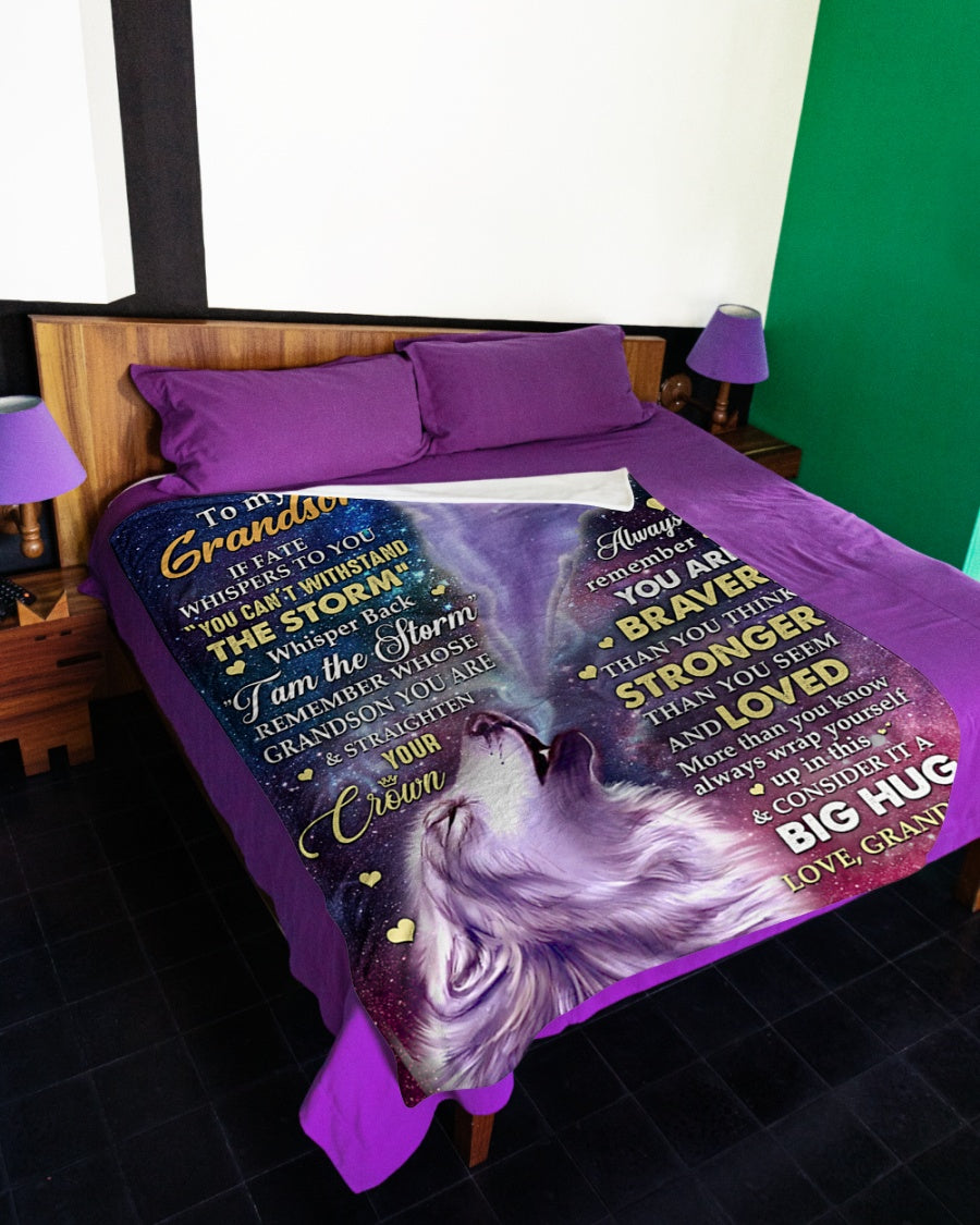 Special Gift For Your Grandson Blanket - From Grandma (SKUB11-143)