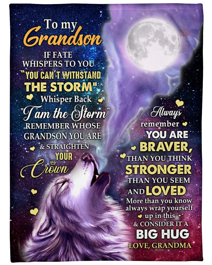 Special Gift For Your Grandson Blanket - From Grandma (SKUB11-143)