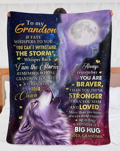 Special Gift For Your Grandson Blanket - From Grandma