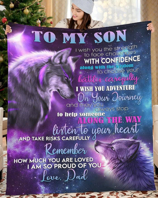 The Perfect Gift For Your Son Blanket - From Dad (SKUB10-BDOAN)